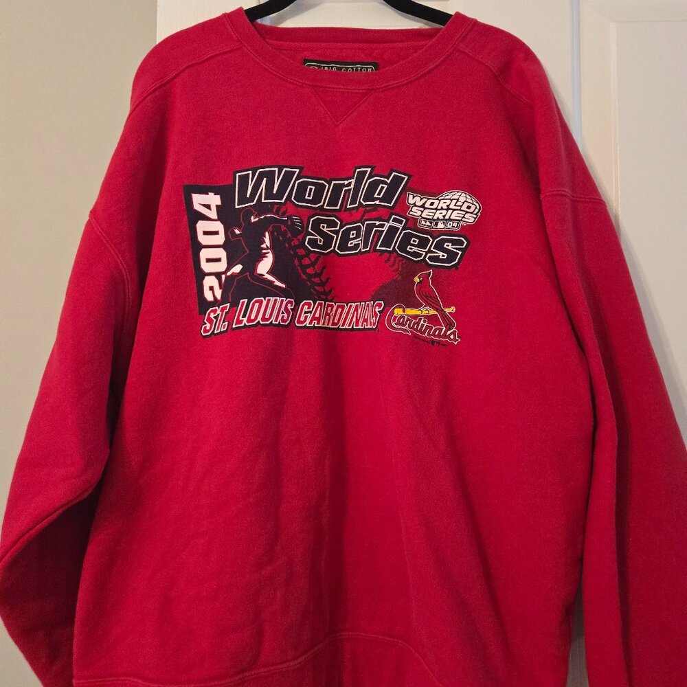 NWOT Mens 2004 St.Louis Cardinals World Series Sweatshirt Size XL
